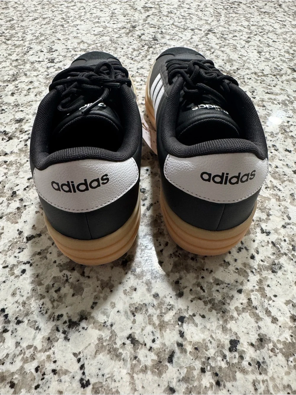 Adidas Women’s VL Court Bold Sneakers Black Gum Size 10 New with Tags
